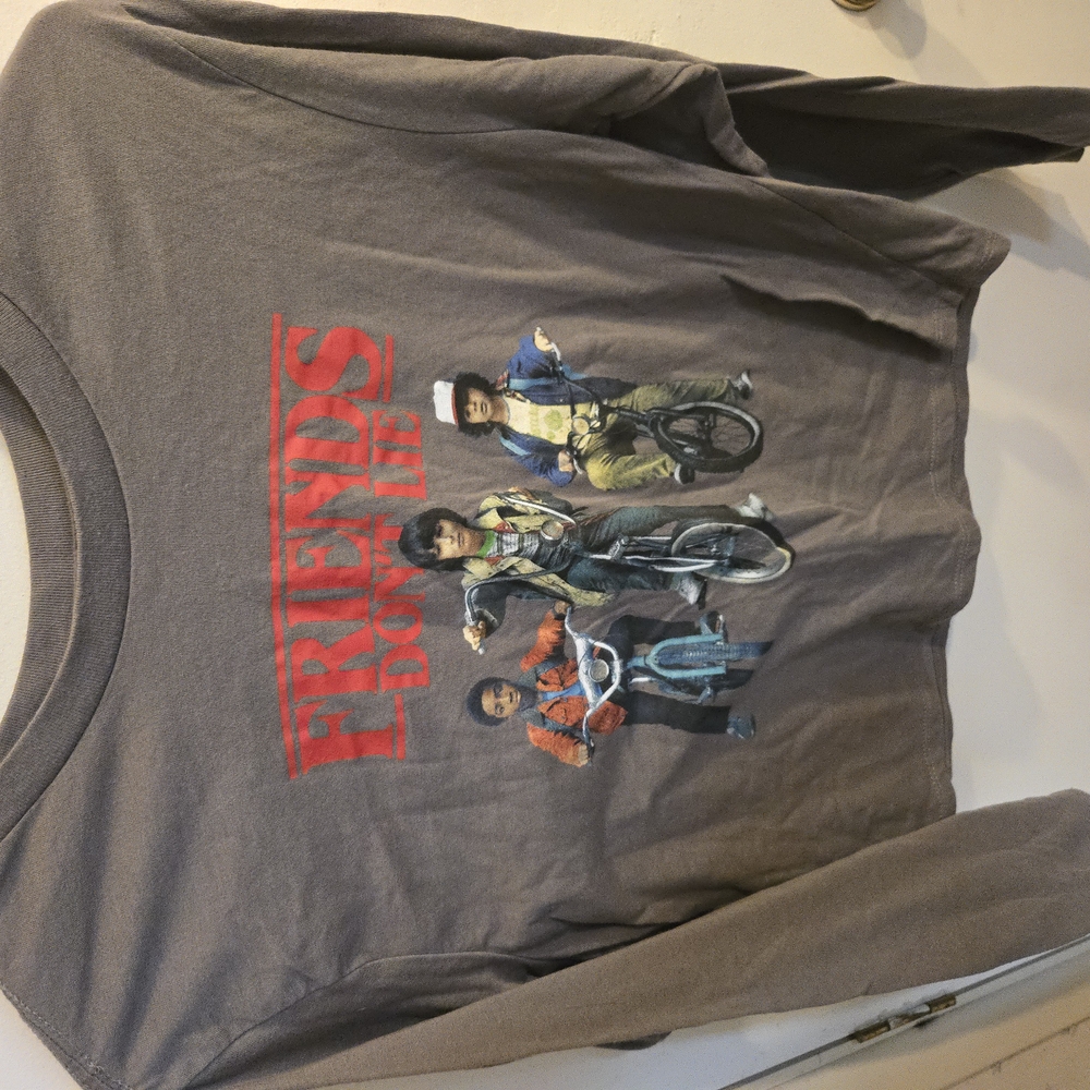 Gray Kids Long Sleeve Shirt